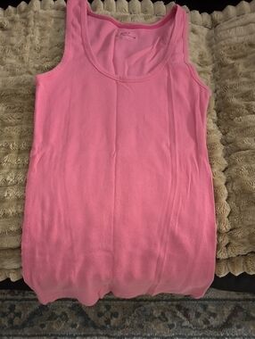 So Wear It Declare It Pink Ribbed Tank Top